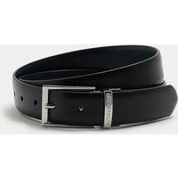 Autograph Leather Belt Blue/Black