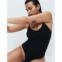 Body by M&S Body Sculpt Firm Control Seamless High Leg Body Black