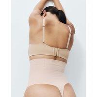 Body by M&S Body Sculpt Firm Control Seamless High Rise Thong Rose Quartz