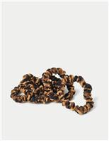 5pk Leopard Print Mini Scrunchie Set