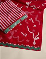 2pk Christmas Bow Hand Towels