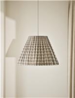 Pleated Gingham Ceiling Lamp Shade