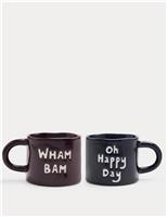 Set of 2 Slogan Mugs