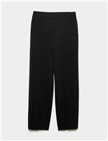 Straight Leg Trousers with Wool