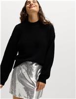 Sequin Mini A-Line Skirt