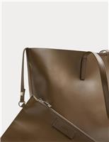 Faux Leather Shopper