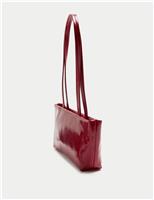 Faux Leather Shoulder Bag