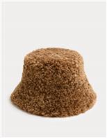 Faux Fur Textured Bucket Hat