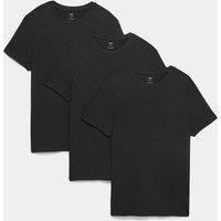 M&S 3pk Slim Fit T-Shirts Black