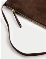 Suede Slouchy Shoulder Bag