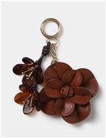 Brown Flower and Resin Bag Charm