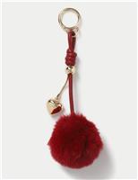 Faux Fur Pom Bag Charm
