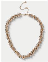 Rhinestone and Pearl Necklace