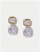 Autograph Mixed Metal Cubic Zirconia Drop Earrings