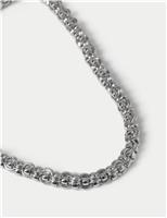 Textured Link Necklace