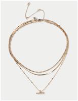 Per Una T-Bar Multirow Necklace