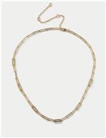 14ct Gold Plated Cubic Zirconia Link Nec