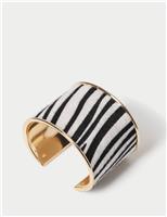 Zebra Print Cuff Bracelet