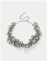 Cluster Sphere Maxi Necklace