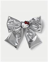Hello Kitty Metallic Silver Hair Bow