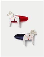 2pk Horse Clips