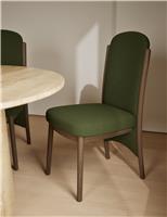 M&S Set of 2 Blair Velvet Dining Chairs Dark Green