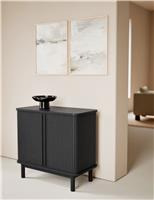 M&S Fluted Compact 2 Door Sideboard Oak