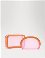 Set of 2 Mesh Toiletry Bags