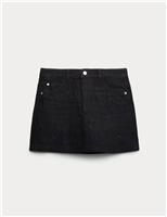Pure Cotton Diamante Denim Skirt (6-16 Yrs)