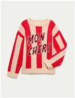 Slogan Knitted Jumper (6-16 Yrs)