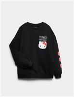 Pure Cotton Hello Kitty Graphic Sweatshirt (6-16 Yrs)