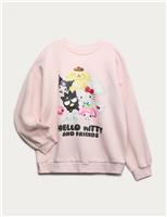 Pure Cotton Hello Kitty Graphic Sweatshirt (6-16 Yrs)