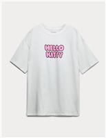 Pure Cotton Hello Kitty Graphic T-Shirt (6-16 Yrs)