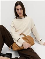 Tipped Detail Relaxed Fit Jumper