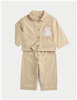 Denim Garment Dyed Miffy Outfit (0-3 Yrs)