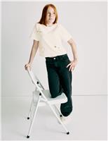 Pure Cotton Heart Embellished T-Shirt (6-16 Yrs)