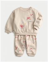 2pc Cotton Rich Swan Top & Bottom Outfit (0-3 Yrs)