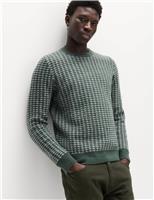 Supersoft Textured Stitch Crew Neck Jumper