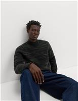 Space Dyed High Neck Jumper