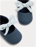 Baby Ballet Bow Pram Shoes (0-18 Months)