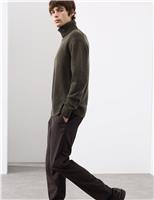 Wool and Cashmere Blend Roll Neck Jumper