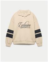 Cotton Rich Graphic Rugby Top (6-16 Yrs)