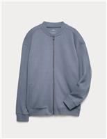Cotton Rich Interlock Bomber Sweatshirt (6-16 Yrs)