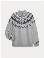 Fair Isle Half Zip Jumper (2-16 Yrs)