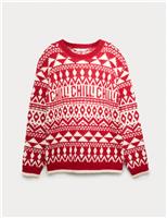 Christmas Knit Jumper with Wool (6-16 Yrs)