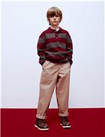 Striped Knitted Rugby Jumper (6-16 Yrs)