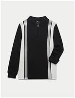 Pure Cotton Long Sleeve Polo Shirt (2-16 Yrs)