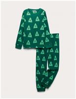 Fleece Christmas Tree Pyjamas (1-16 Yrs)