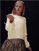 Slogan Knitted Jumper (6-16 Yrs)