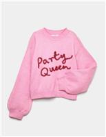 Knitted Party Queen Jumper (6-16 Yrs)